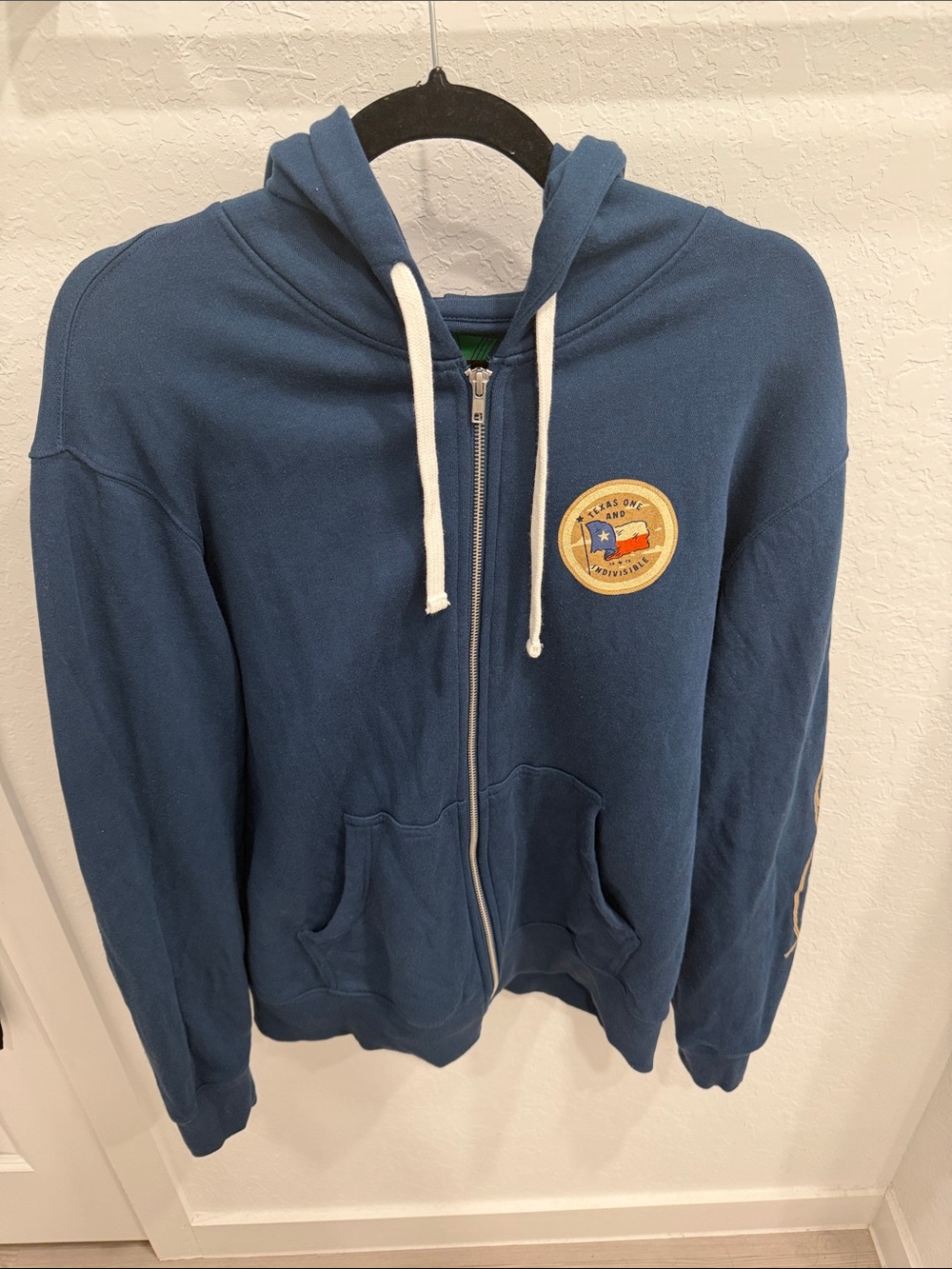 The Alamo Wearsponsible Texas One Indivisible Zip Hoodie Blue Men’s M